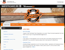 Tablet Screenshot of longviewyouthbaseball.com